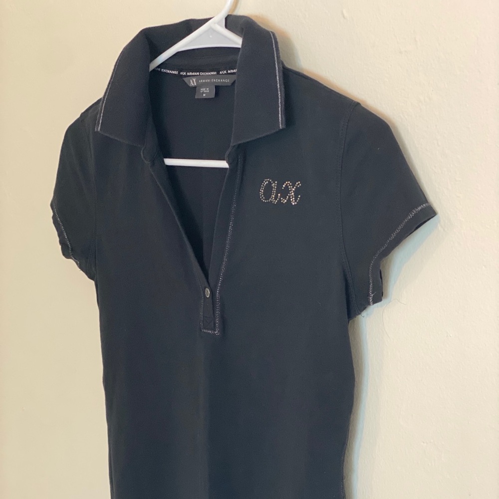 A/E Black stretchy short sleeve M